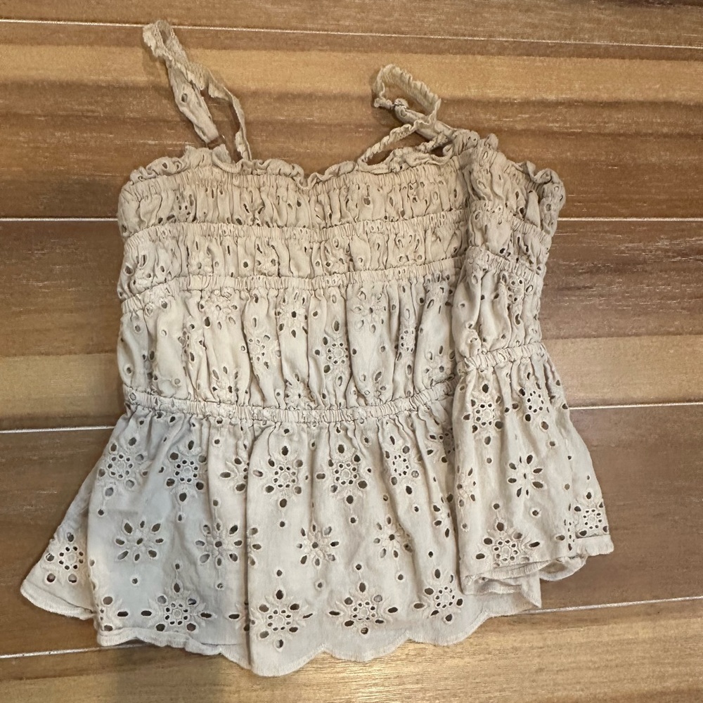 Tan Crop Top